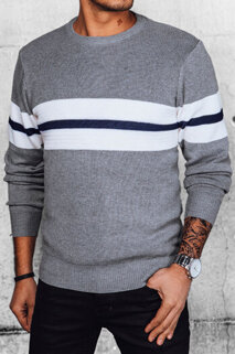 Moški klasičen pulover Barva siva DSTREET WX2178