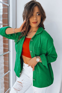 Ženska srajčna jakna SUNSET Barva Zelena DSTREET TY3508