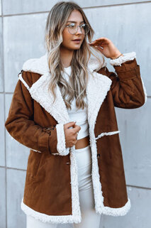 Ženska zimska jakna DESIGNER DARLING Barva kamela DSTREET TY3881