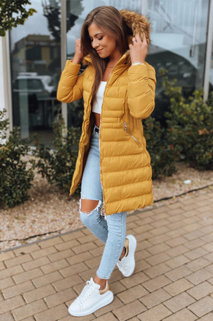 Ženska zimska jakna TERIS rumena Dstreet TY3096