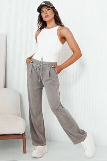 Ženske hlače casual ASTERS Barva siva DSTREET UY2035