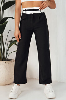 Ženske hlače casual GINZOM Barva Črna DSTREET UY1899