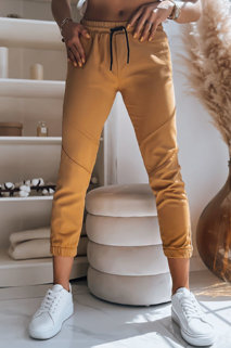Ženske hlače casual MASSAL Barva kamela DSTREET UY1495