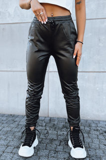 Ženske povoščene hlače HARBOR Barva Črna DSTREET UY1698