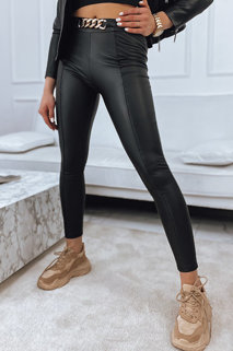 Ženske povoščene hlače PANSY Barva Črna DSTREET UY1116z