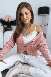 Ženski dolgi pulover SINSA Barva Roza DSTREET MY1625