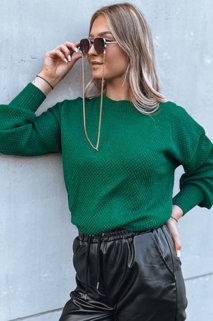 Ženski oversize pulover EMERALD Barva Zelena DSTREET MY2119
