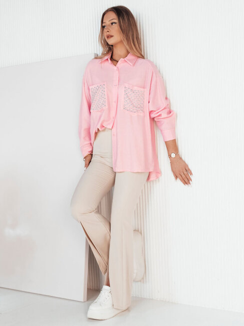 Elegantna ženska srajca CELTIS Barva Roza DSTREET DY0405