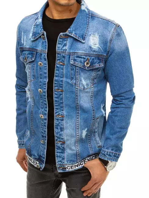 Moška jeans jakna Barva Modra DSTREET TX3642