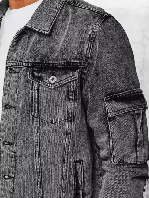 Moška jeans jakna Barva siva DSTREET TX4414