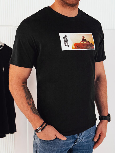 Moška majica s potiskom Barva Črna DSTREET RX5485