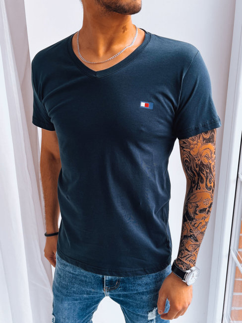Moška majica s potiskom Barva Mornarica DSTREET RX5102