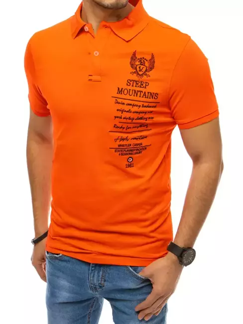 Moška polo Barva Oranžna DSTREET PX0479