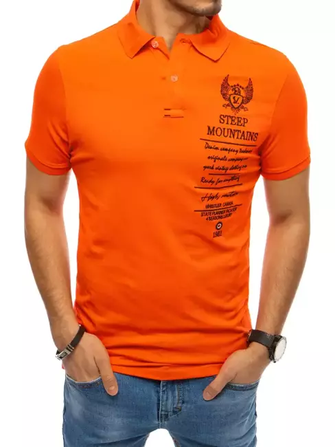 Moška polo Barva Oranžna DSTREET PX0479