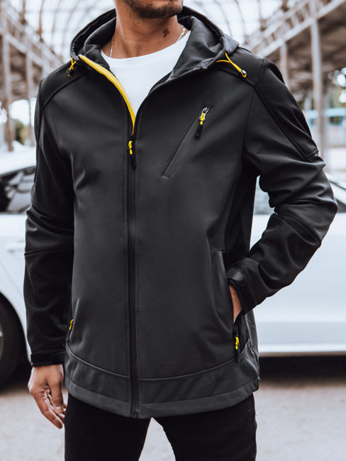 Moška softshell jakna Barva Temno siva DSTREET TX4468