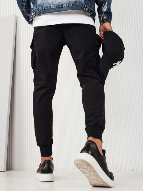 Moške hlače s stranskimi žepi Barva Črna DSTREET UX4161