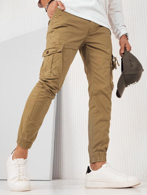 Moške hlače s stranskimi žepi Barva Kaki DSTREET UX4180