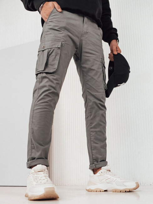 Moške hlače s stranskimi žepi Barva siva DSTREET UX4255