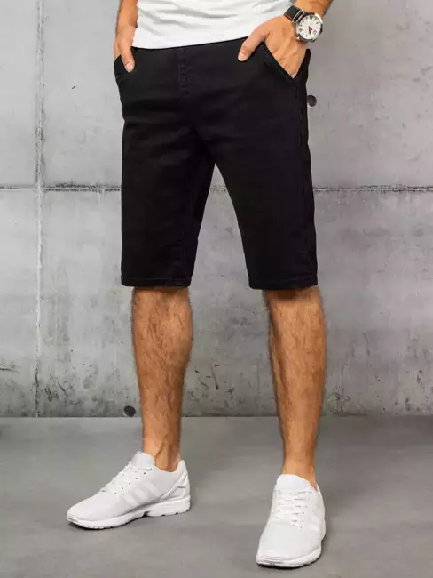 Moške jeans kratke hlače Barva Črna DSTREET SX1435