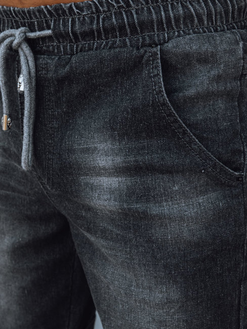 Moške jeans kratke hlače Barva Črna DSTREET SX2359