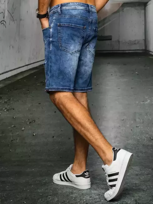 Moške jeans kratke hlače Barva Modra DSTREET SX1521