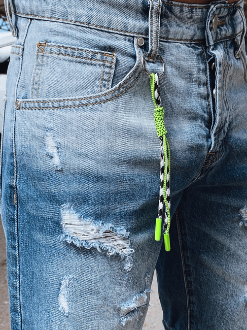 Moške jeans kratke hlače Barva Modra DSTREET SX2165