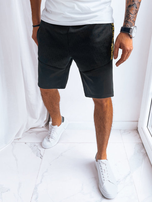 Moške športne kratke hlače Barva Črna DSTREET SX2260