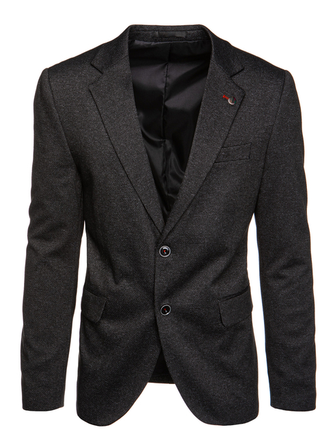 Moški blazer casual Barva Črna DSTREET MX0598