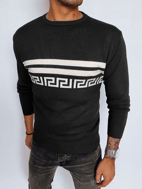 Moški klasičen pulover Barva Črna DSTREET WX2110