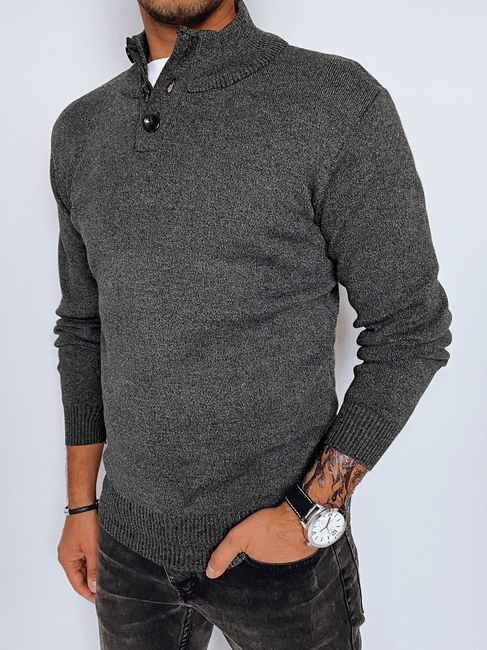Moški klasičen pulover Barva Temno siva DSTREET WX2137