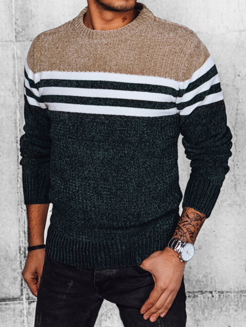 Moški klasičen pulover Barva Temno zelena DSTREET WX2188