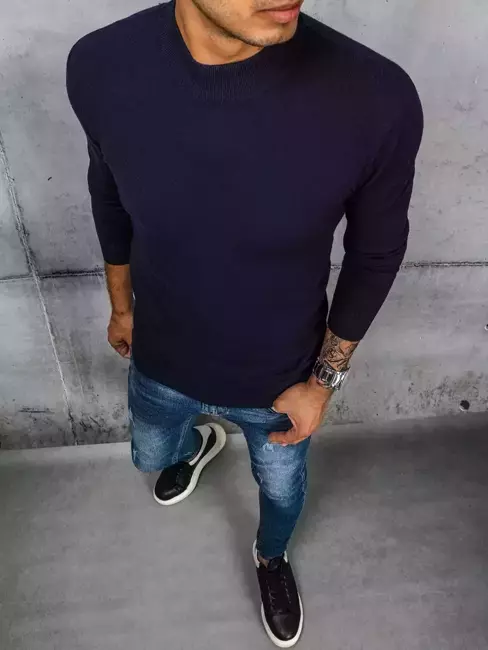 Moški puloverji temno-modra Dstreet WX1898