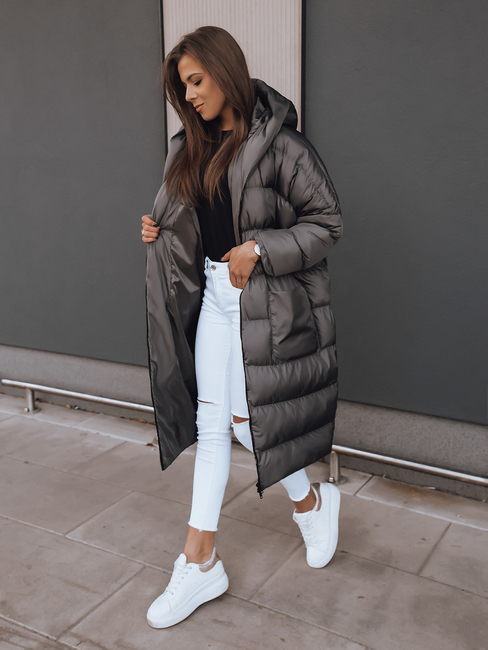 Ženska jakna oversize ANNIKA Barva Temno siva DSTREET TY2420