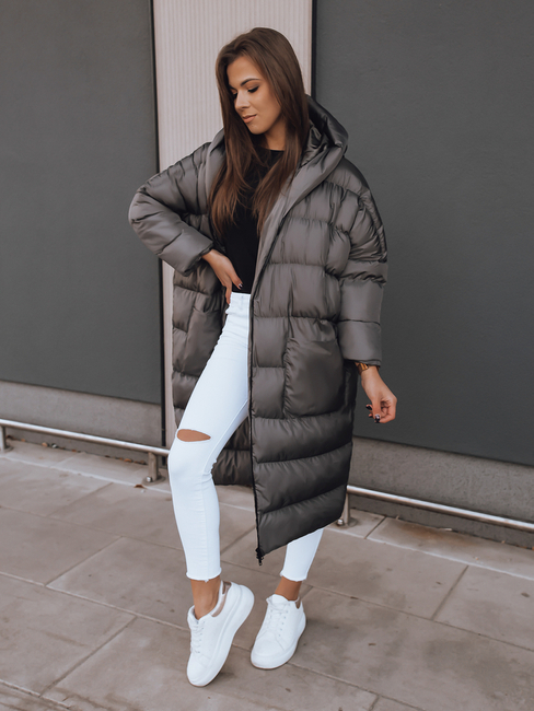 Ženska jakna oversize ANNIKA Barva Temno siva DSTREET TY2420