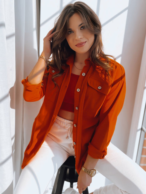 Ženska jeans jakna COSMO Barva Oranžna DSTREET TY3528