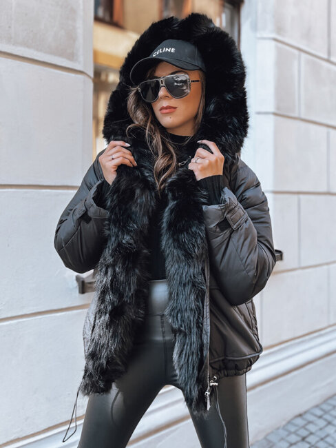 Ženska zimska jakna BRILLIANCE Barva Črna DSTREET TY3908