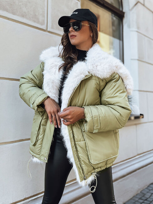 Ženska zimska jakna BRILLIANCE Barva Zelena DSTREET TY3909