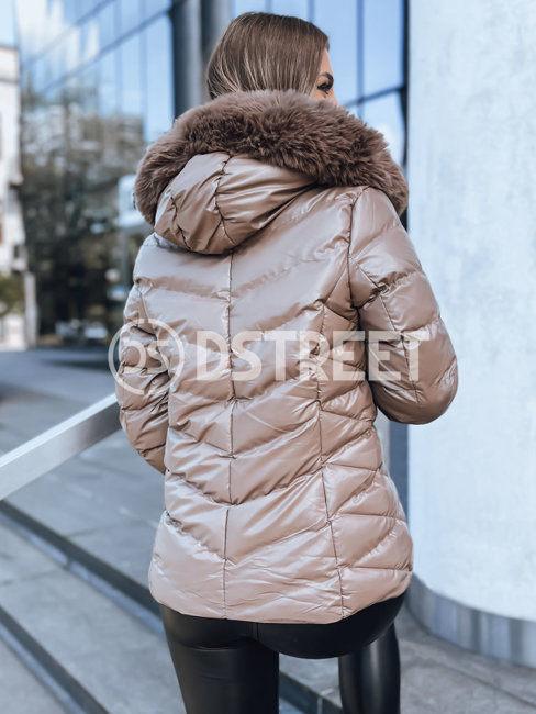 Ženska zimska jakna MIRIAL Barva Temno bež DSTREET TY3771