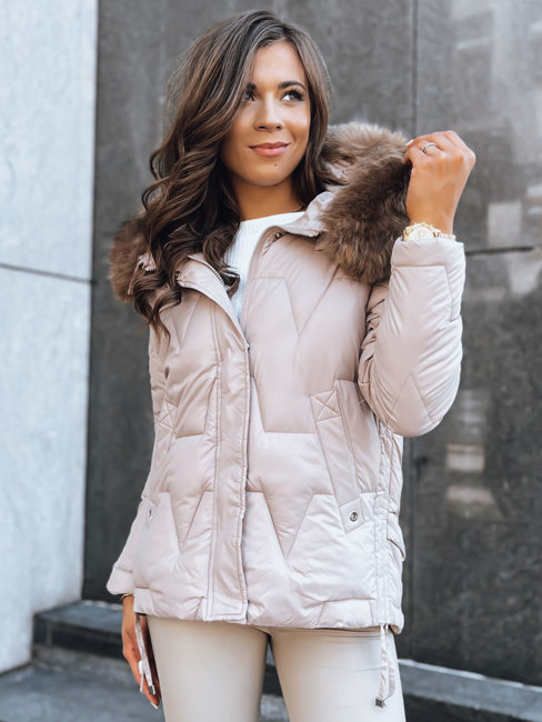Ženska zimska jakna SNOW Barva Bež DSTREET TY3817