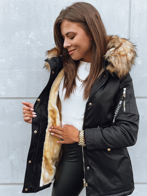 Ženska zimska jakna VIXEN Barva Črna DSTREET TY3874