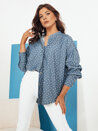 Elegantna ženska srajca PISAT Barva Modra DSTREET DY0424_1