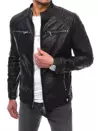 Moška usnjena jakna Barva Črna DSTREET TX4070_1