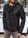 Moška usnjena jakna Barva Črna DSTREET TX4244_1