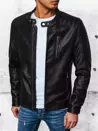 Moška usnjena jakna Barva Črna DSTREET TX4328_1
