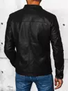 Moška usnjena jakna Barva Črna DSTREET TX4383_4