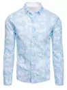Moška vzorčasta srajca Barva Modra  DSTREET DX2264_1