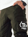 Moške hlače s stranskimi žepi Barva Zelena DSTREET UX4165_3