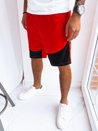 Moške športne kratke hlače Barva rdeča DSTREET SX2247_2
