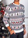 Moški klasičen pulover Barva Bela DSTREET WX2166_2