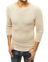 Moški klasičen pulover Barva Bež DSTREET WX1578_1